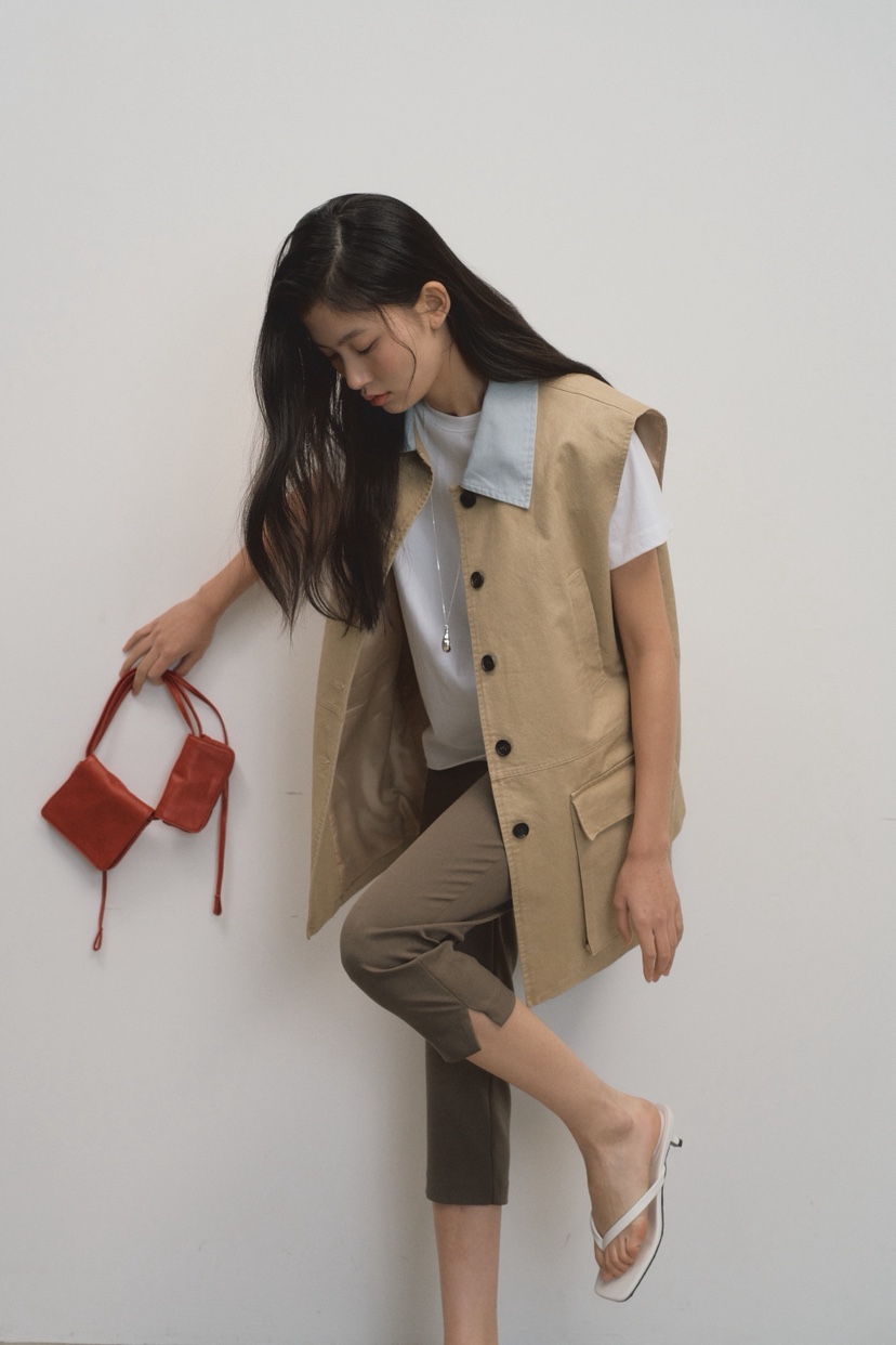 ATHEA韓國直郵女裝新品熱賣推薦人氣時尚26春夏職業休閑馬甲ATHEA馬甲