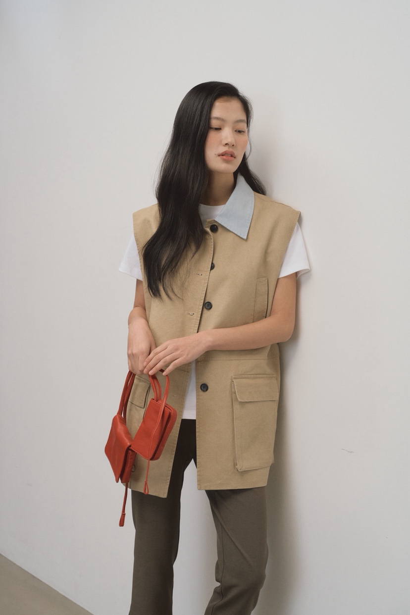 ATHEA韓國直郵女裝新品熱賣推薦人氣時尚26春夏職業休閑馬甲ATHEA馬甲