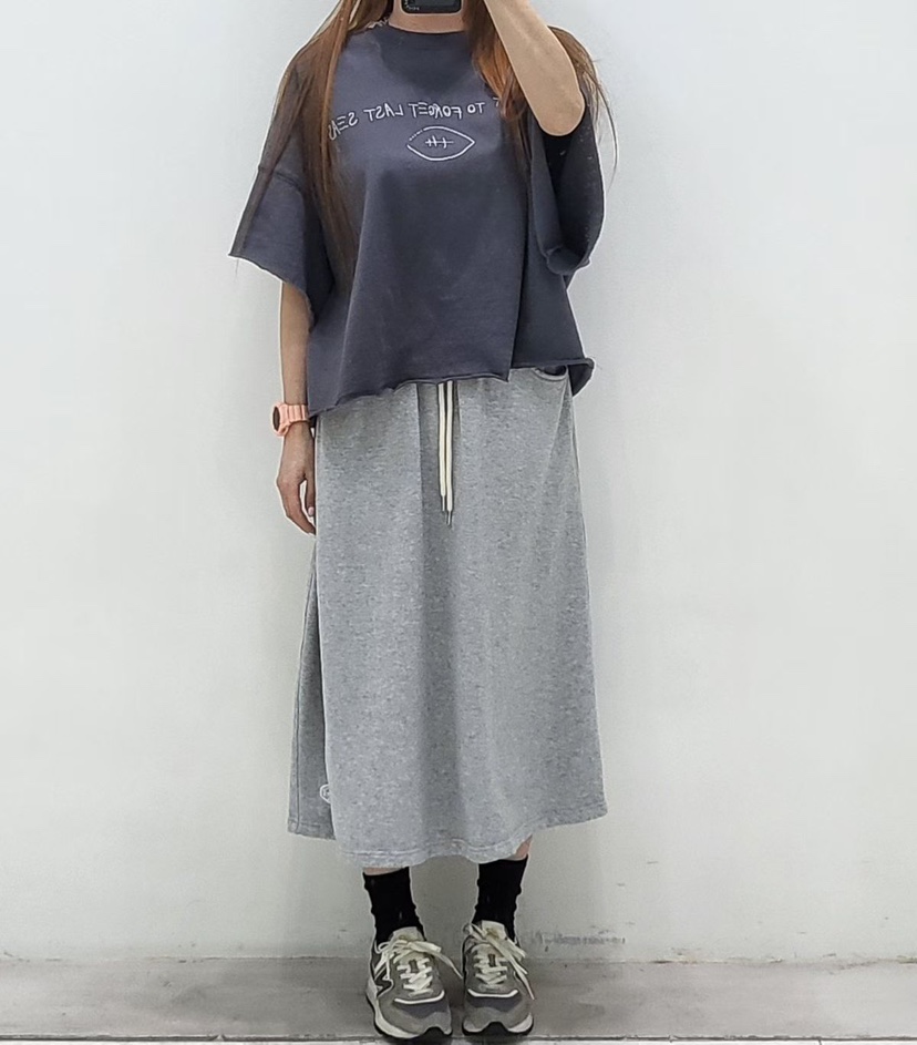 ZACCU韓國直郵實拍女裝新款人氣26春夏職業半身裙中短裙刺繡ZACCU半身裙/中短裙