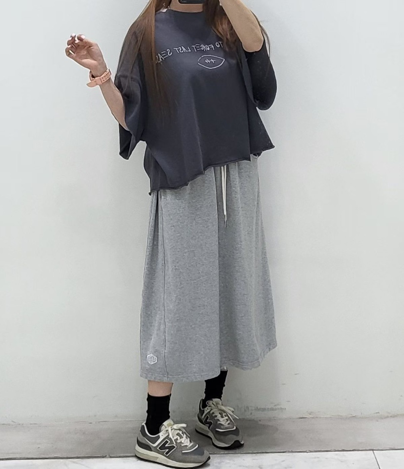 ZACCU韓國直郵實拍女裝新款人氣26春夏職業半身裙中短裙刺繡ZACCU半身裙/中短裙