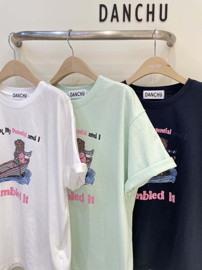 DANCHU韓國直郵實拍女士新品休閑時尚熱賣職業26春夏人氣T恤DANCHUT恤