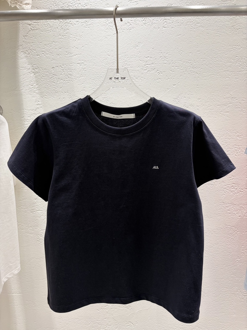 JOA韓國直郵實拍女士新品時尚26春夏職業熱賣休閑T恤刺繡JOAT恤圖色2