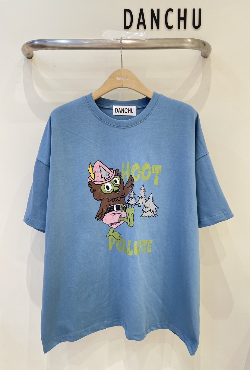 DANCHU韓國東大門直郵女裝新品26春夏職業時尚人氣推薦T恤DANCHUT恤圖色2