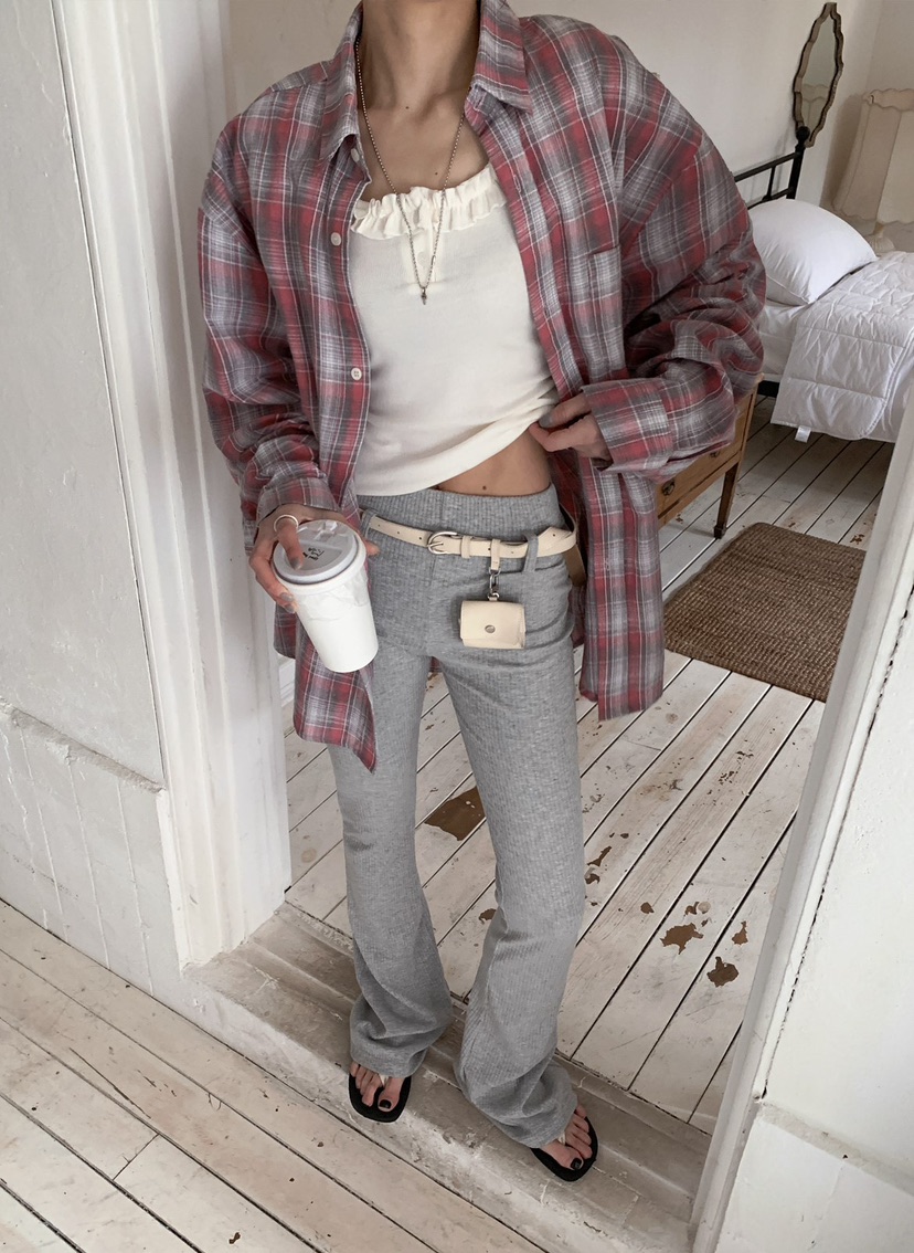 OURWAVE/OUR ROOM韓國直郵女士新品推薦襯衫蕾絲衫格子Our Wave/Our Room襯衫/蕾絲衫