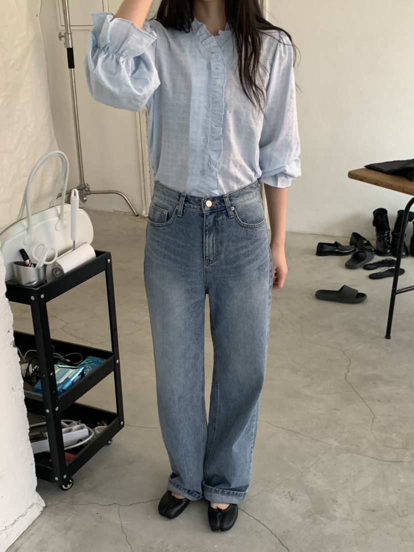 NOUVEAU韓國直郵實拍女裝新品26春夏職業時尚推薦襯衫蕾絲衫NOUVEAU襯衫/蕾絲衫