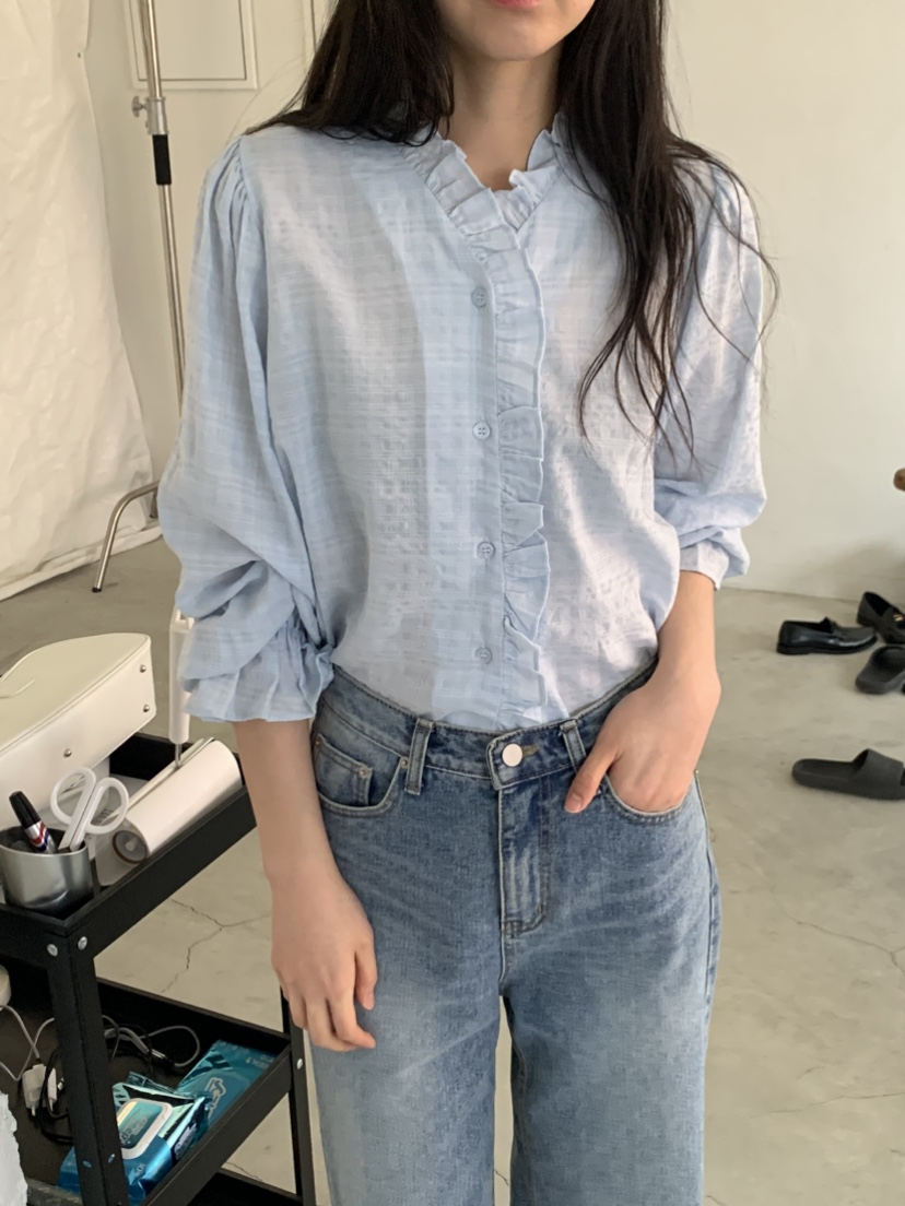 NOUVEAU韓國直郵實拍女裝新品26春夏職業時尚推薦襯衫蕾絲衫NOUVEAU襯衫/蕾絲衫