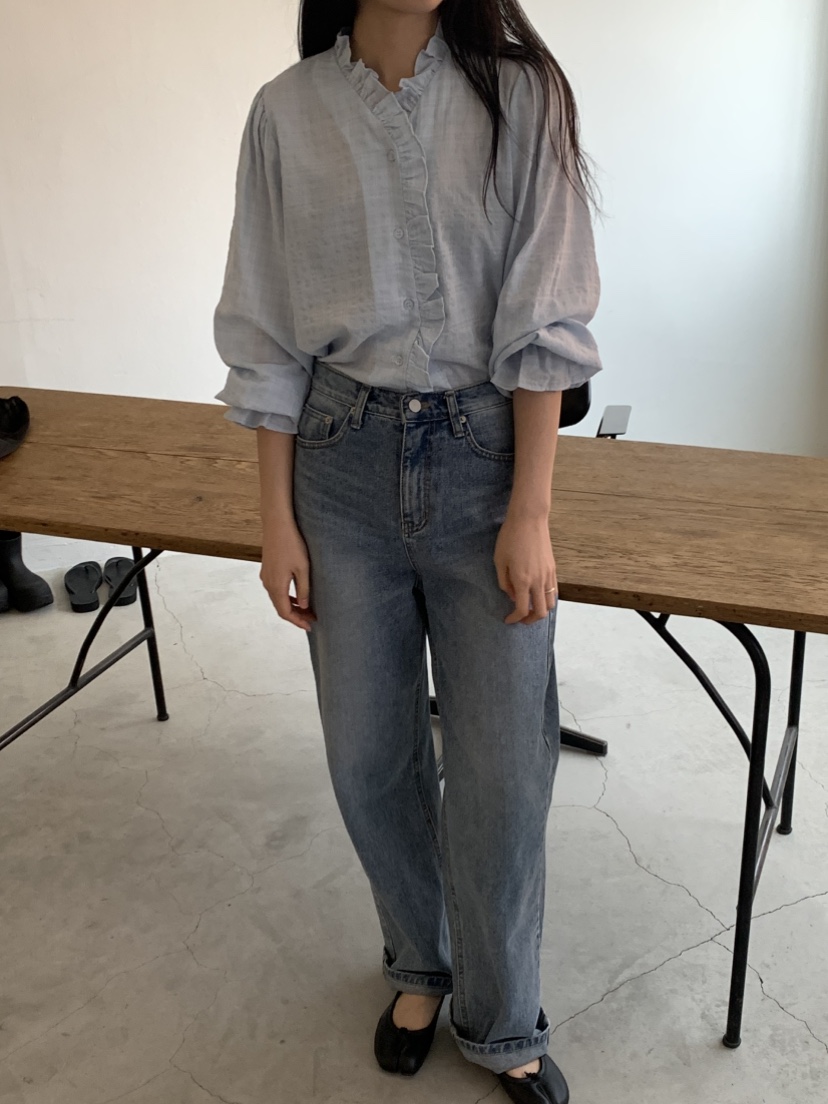 NOUVEAU韓國直郵實拍女裝新品26春夏職業時尚推薦襯衫蕾絲衫NOUVEAU襯衫/蕾絲衫