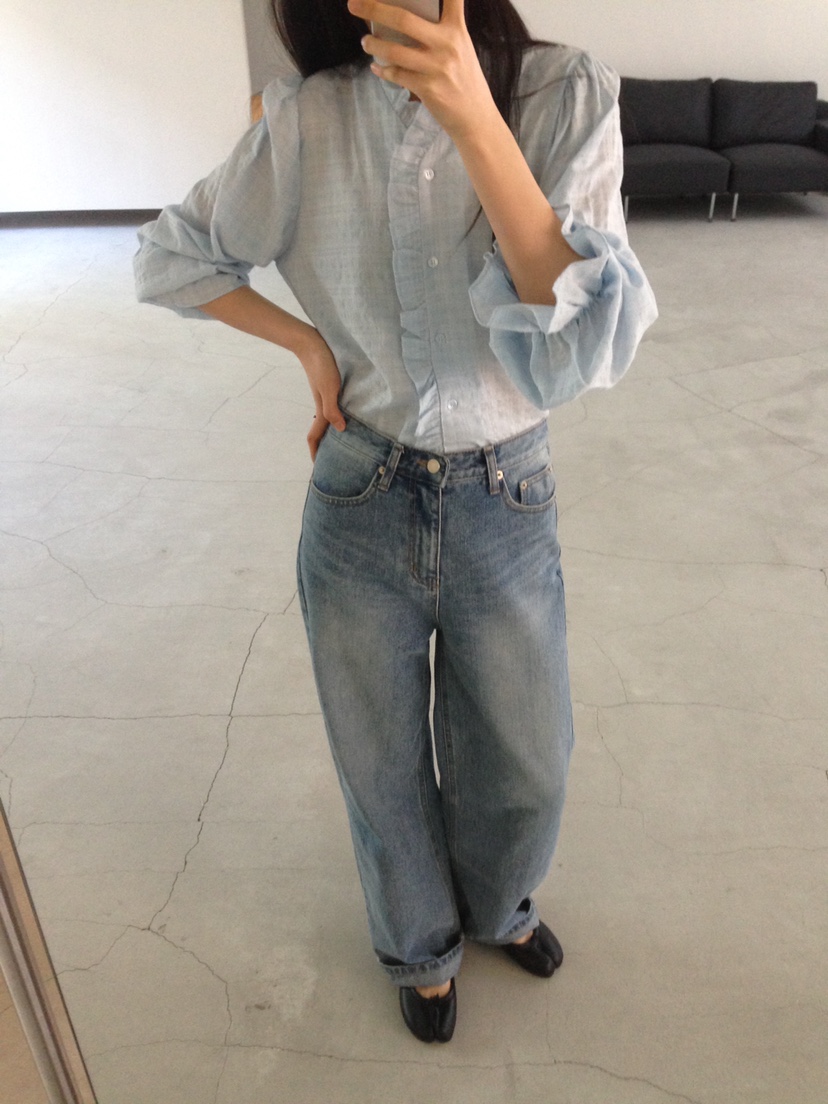 NOUVEAU韓國直郵實拍女裝新品26春夏職業時尚推薦襯衫蕾絲衫NOUVEAU襯衫/蕾絲衫