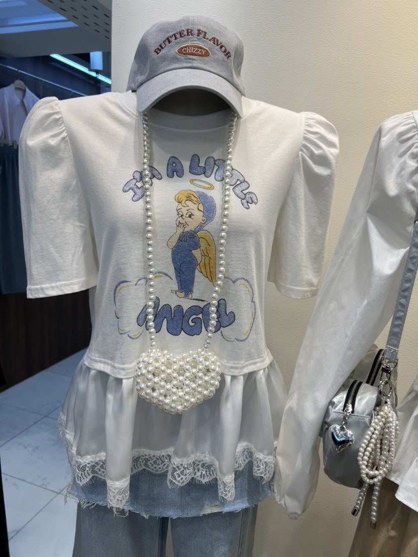 BLUE BANANA韓國代購女裝新品推薦人氣休閑時尚26春夏T恤BLUE BANANAT恤