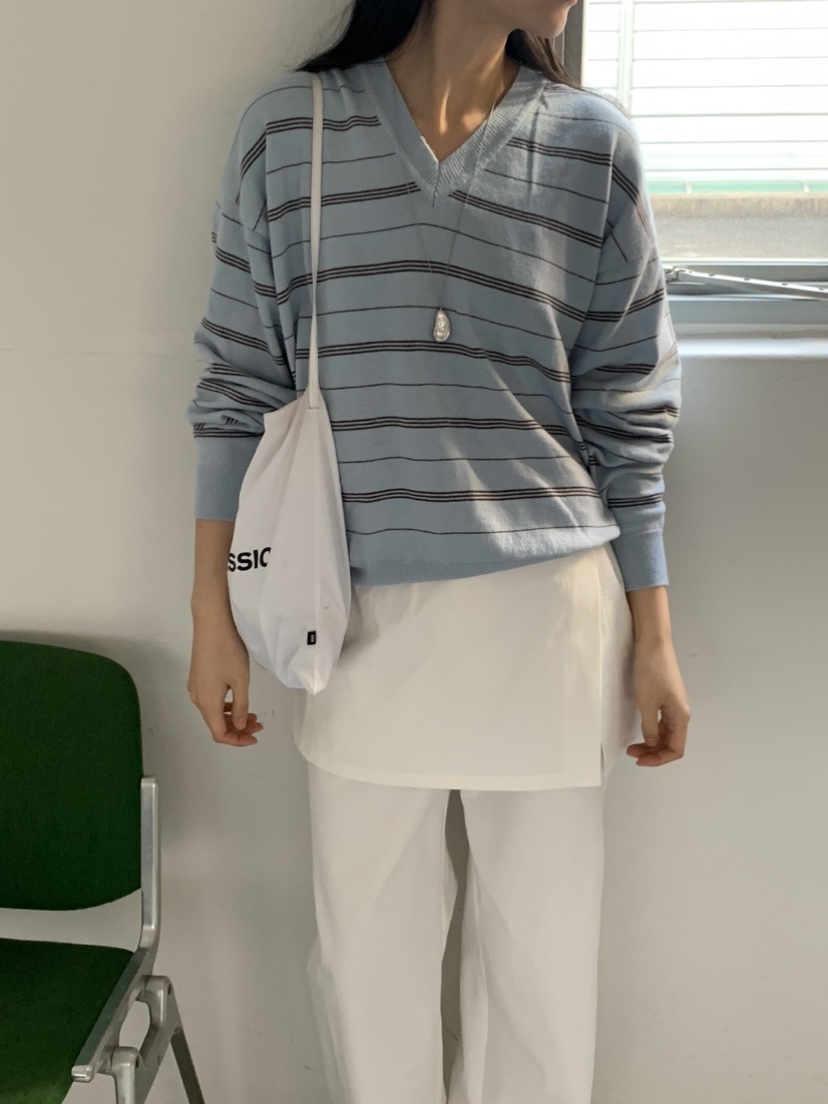 NOUVEAU韓國直郵實拍女士新款人氣熱賣26春夏職業時尚針織衫NOUVEAU針織衫