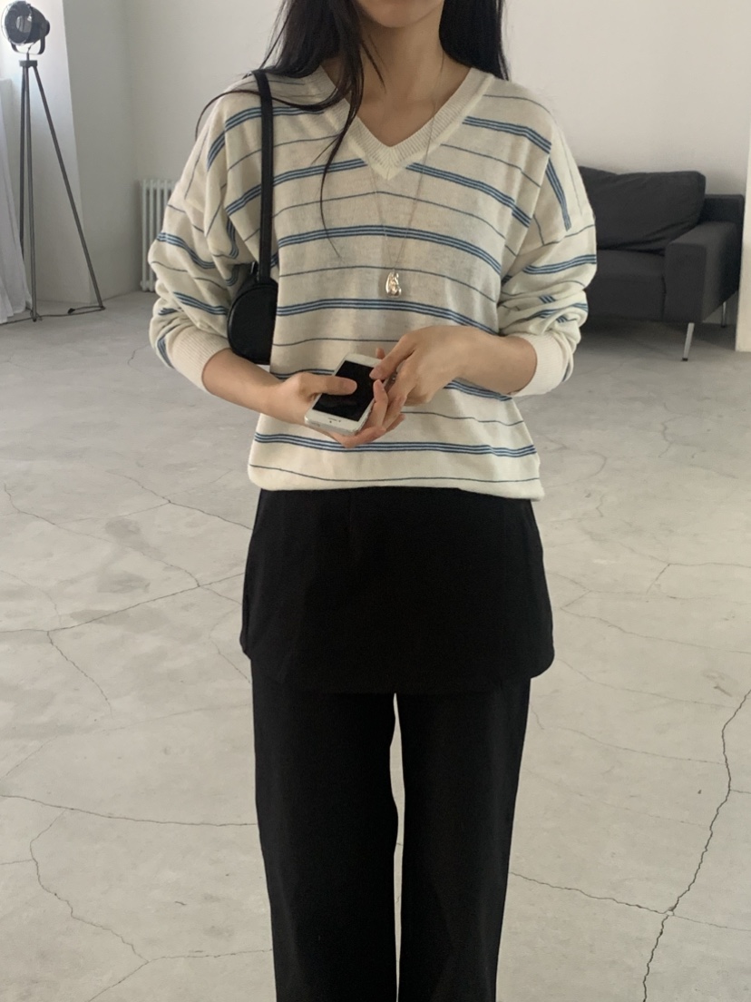 NOUVEAU韓國直郵實拍女士新款人氣熱賣26春夏職業時尚針織衫NOUVEAU針織衫