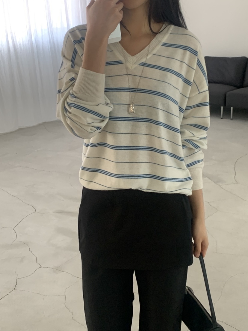 NOUVEAU韓國直郵實拍女士新款人氣熱賣26春夏職業時尚針織衫NOUVEAU針織衫