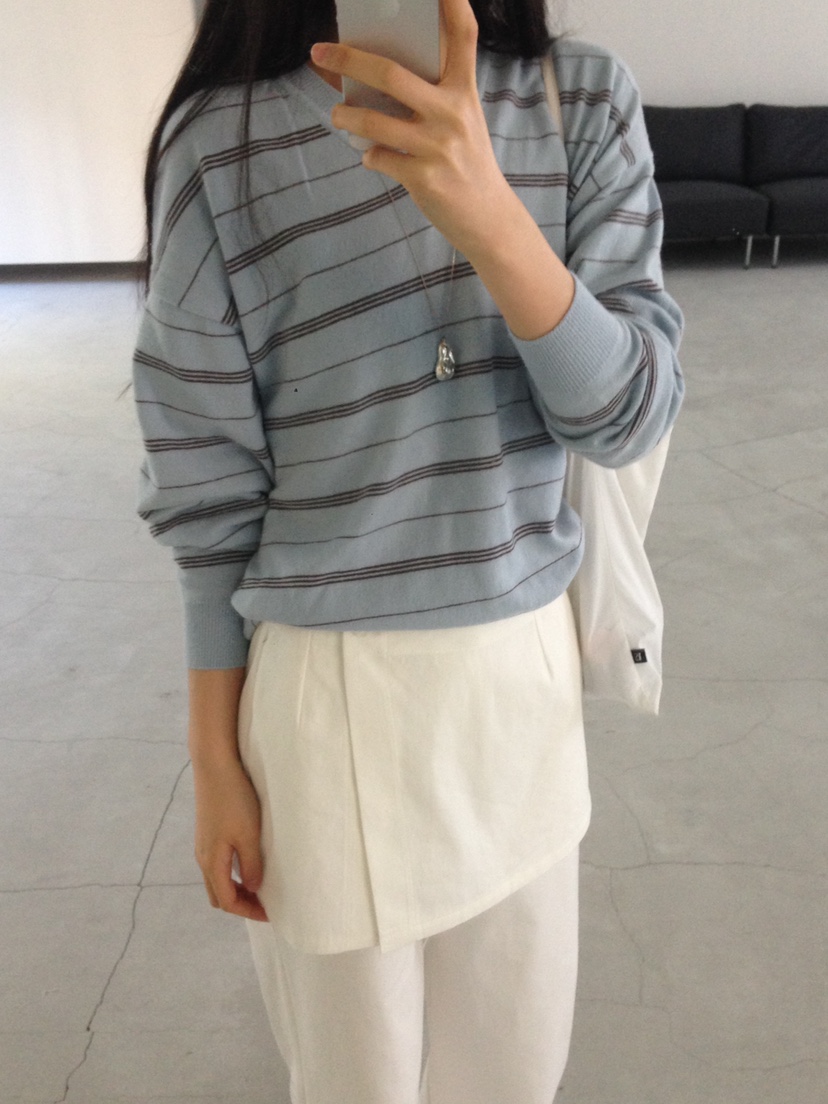 NOUVEAU韓國直郵實拍女士新款人氣熱賣26春夏職業時尚針織衫NOUVEAU針織衫圖色2