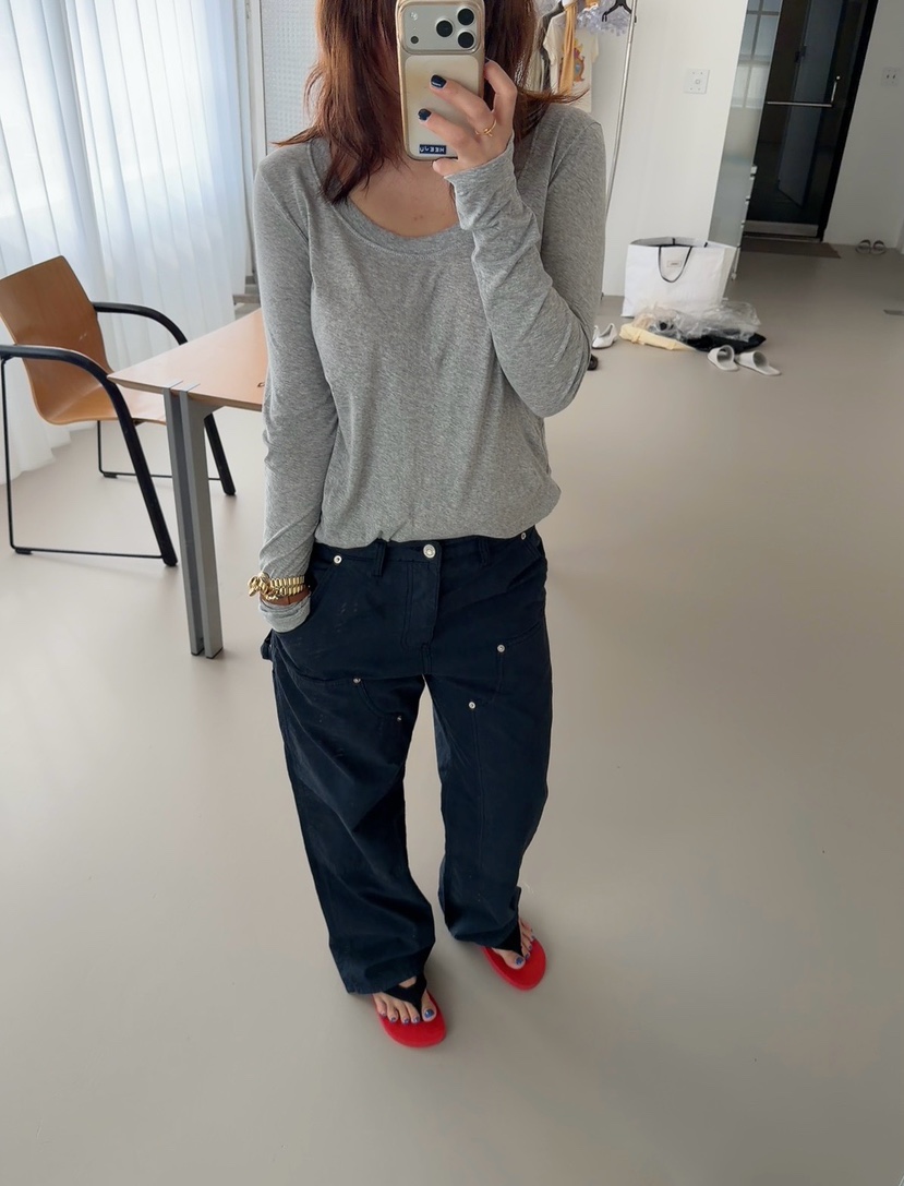 DE VENTI韓國代購女士新款推薦職業時尚休閑褲針織褲雙面DE VENTI休閑褲