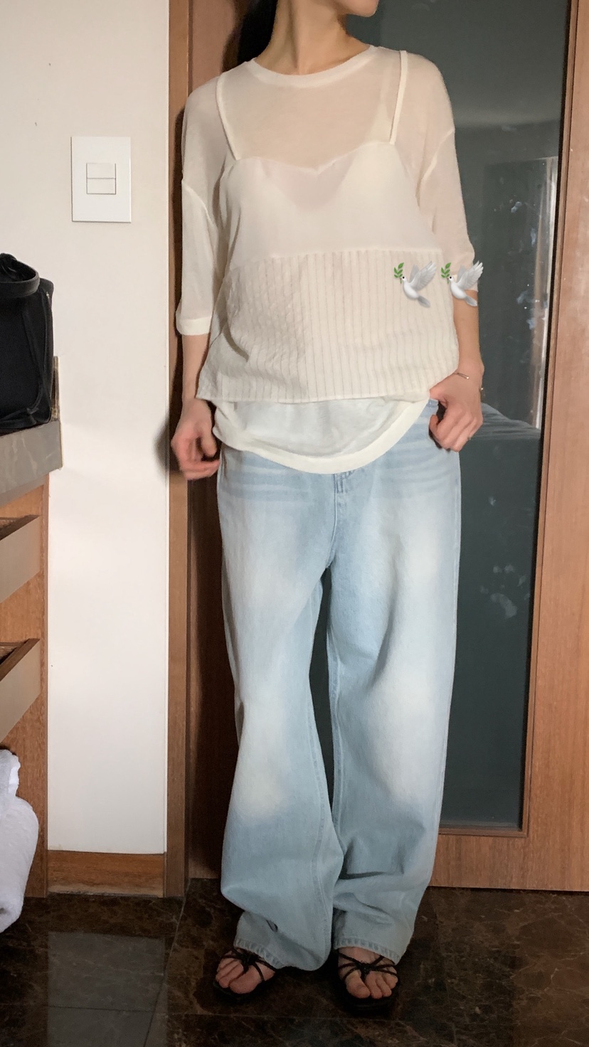 OVER RICH韓國東大門直郵女士新品熱賣職業26春夏牛仔褲OVER RICH牛仔褲