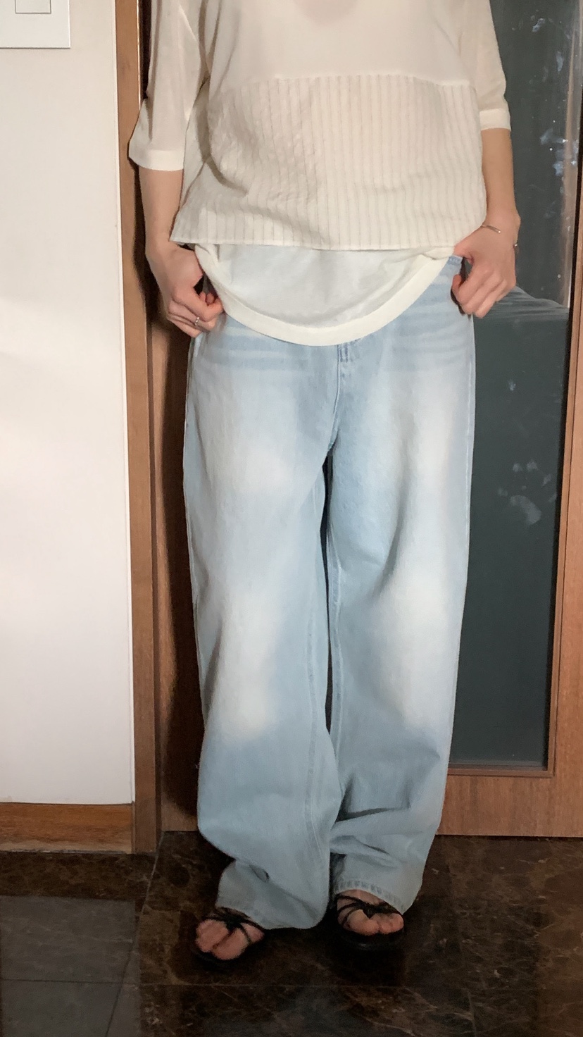 OVER RICH韓國東大門直郵女士新品熱賣職業26春夏牛仔褲OVER RICH牛仔褲