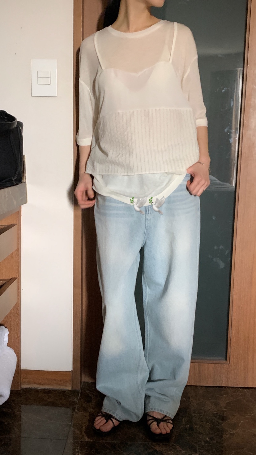 OVER RICH韓國東大門直郵女士新品熱賣職業26春夏牛仔褲OVER RICH牛仔褲