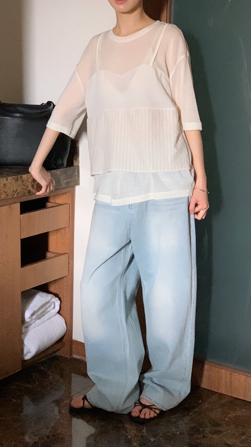 OVER RICH韓國東大門直郵女士新品熱賣職業26春夏牛仔褲OVER RICH牛仔褲