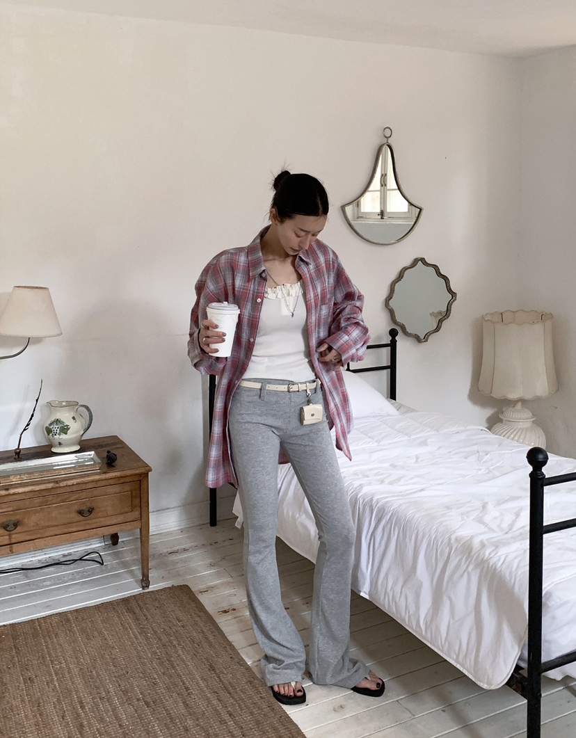 OURWAVE/OUR ROOM韓國東大門代購女裝新款熱賣休閑褲緊身褲腰帶Our Wave/Our Room休閑褲