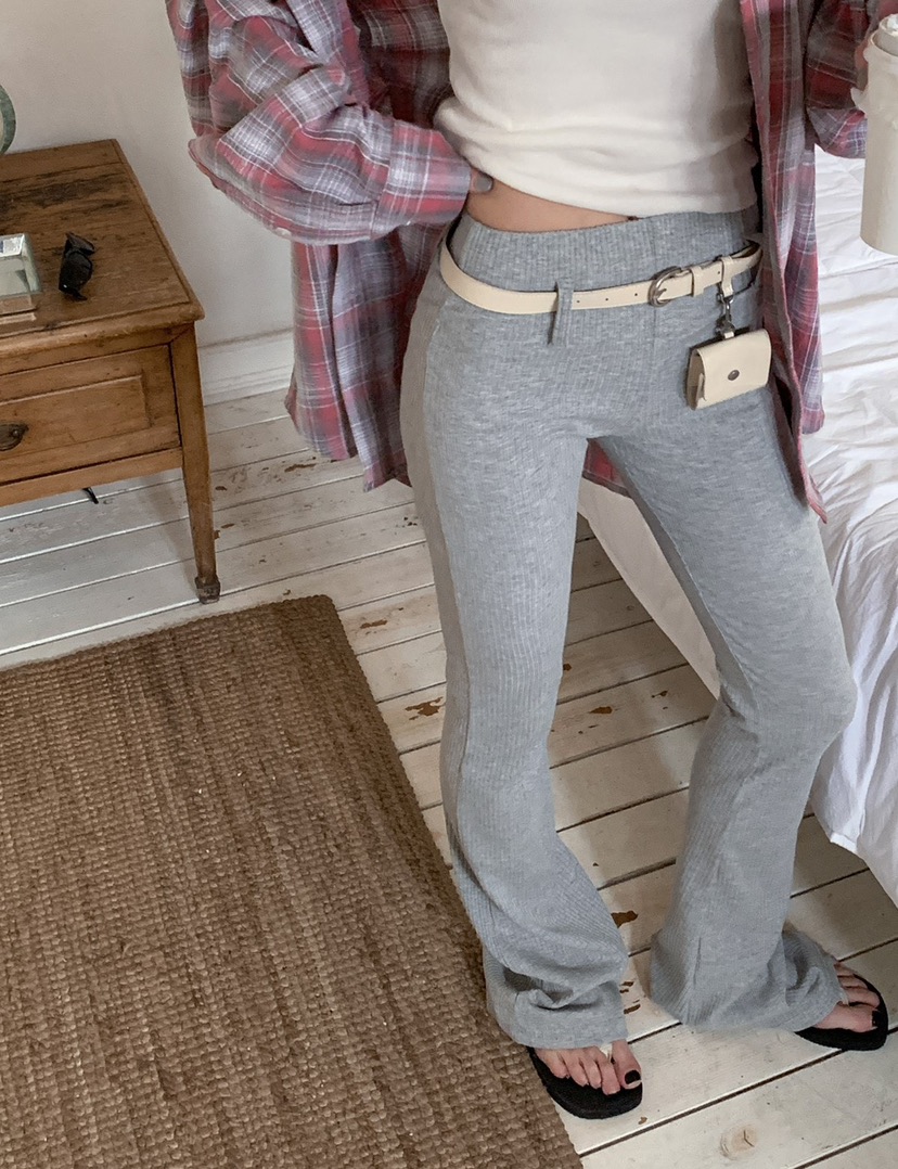 OURWAVE/OUR ROOM韓國東大門代購女裝新款熱賣休閑褲緊身褲腰帶Our Wave/Our Room休閑褲