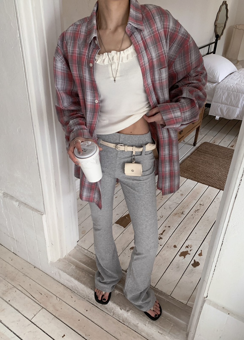 OURWAVE/OUR ROOM韓國東大門代購女裝新款熱賣休閑褲緊身褲腰帶Our Wave/Our Room休閑褲