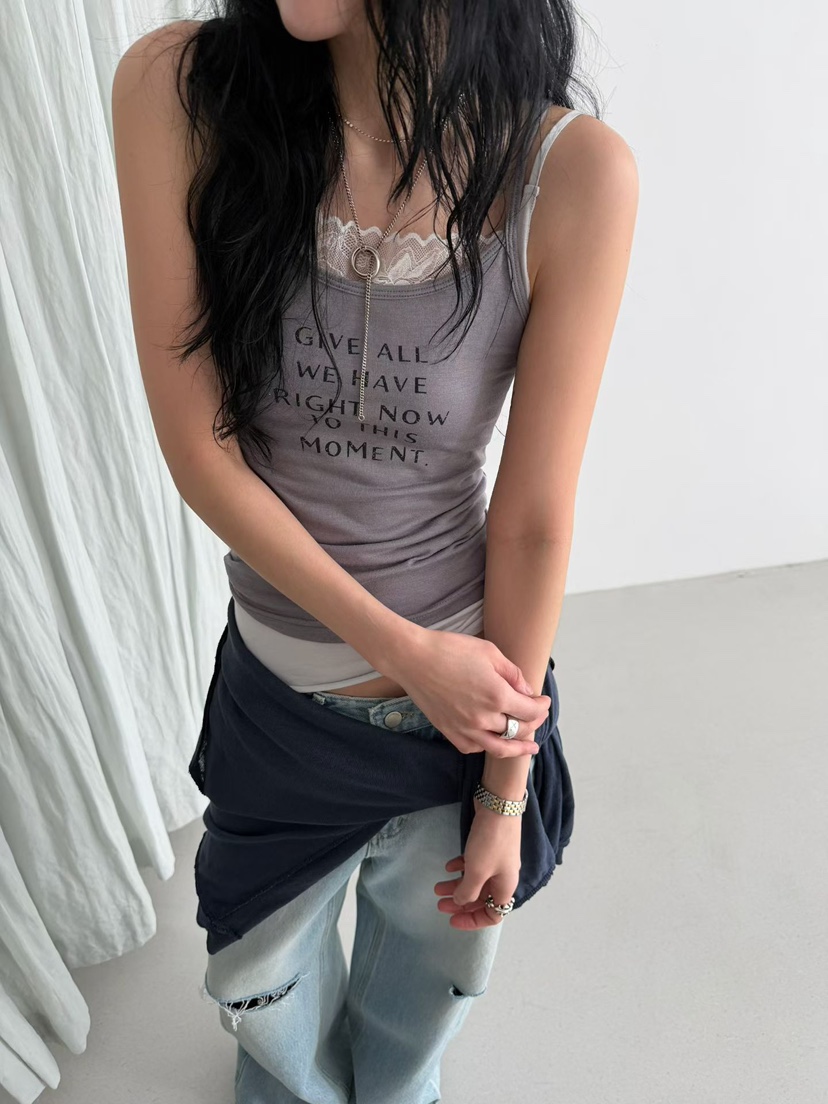 MINIMUZE韓國代購女士新款熱賣時尚人氣推薦休閑吊帶背心MINIMUZE吊帶/背心