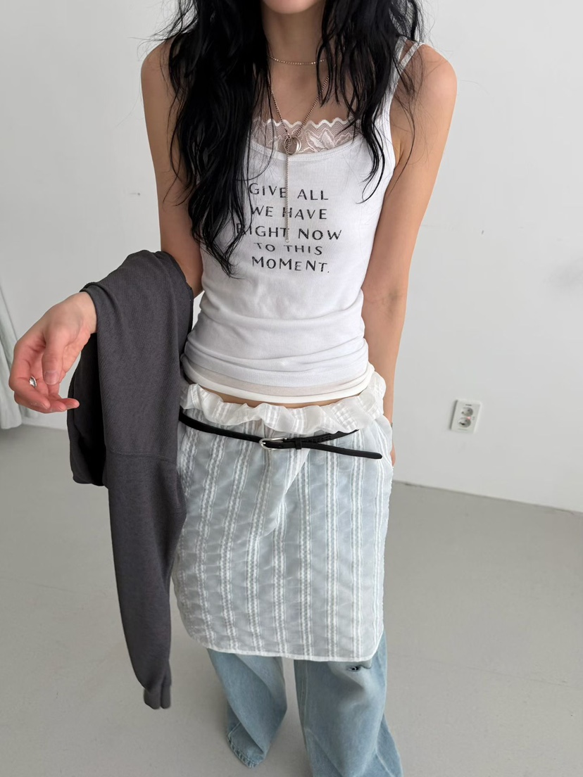 MINIMUZE韓國代購女士新款熱賣時尚人氣推薦休閑吊帶背心MINIMUZE吊帶/背心