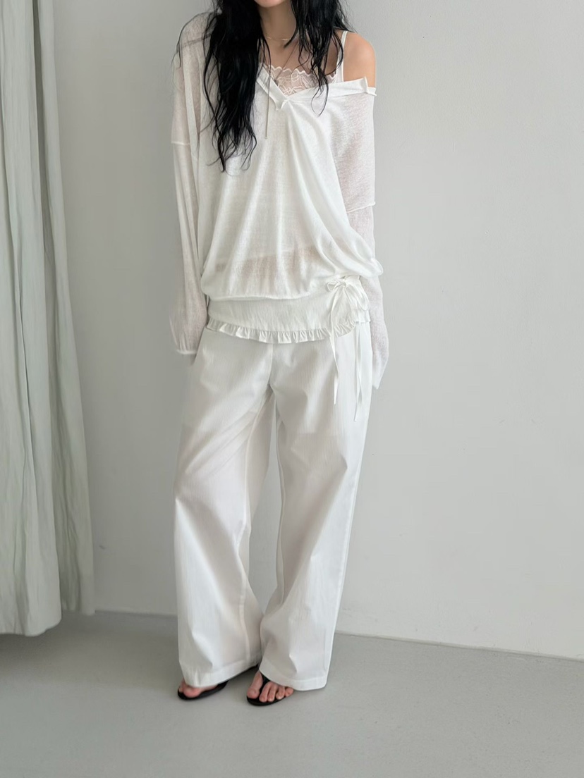 MINIMUZE韓國代購女裝新款推薦時尚26春夏休閑職業休閑褲MINIMUZE休閑褲