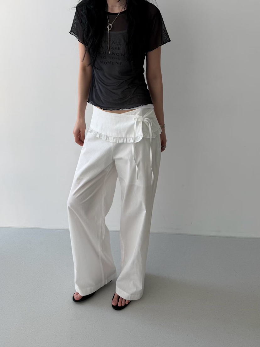 MINIMUZE韓國代購女裝新款推薦時尚26春夏休閑職業休閑褲MINIMUZE休閑褲