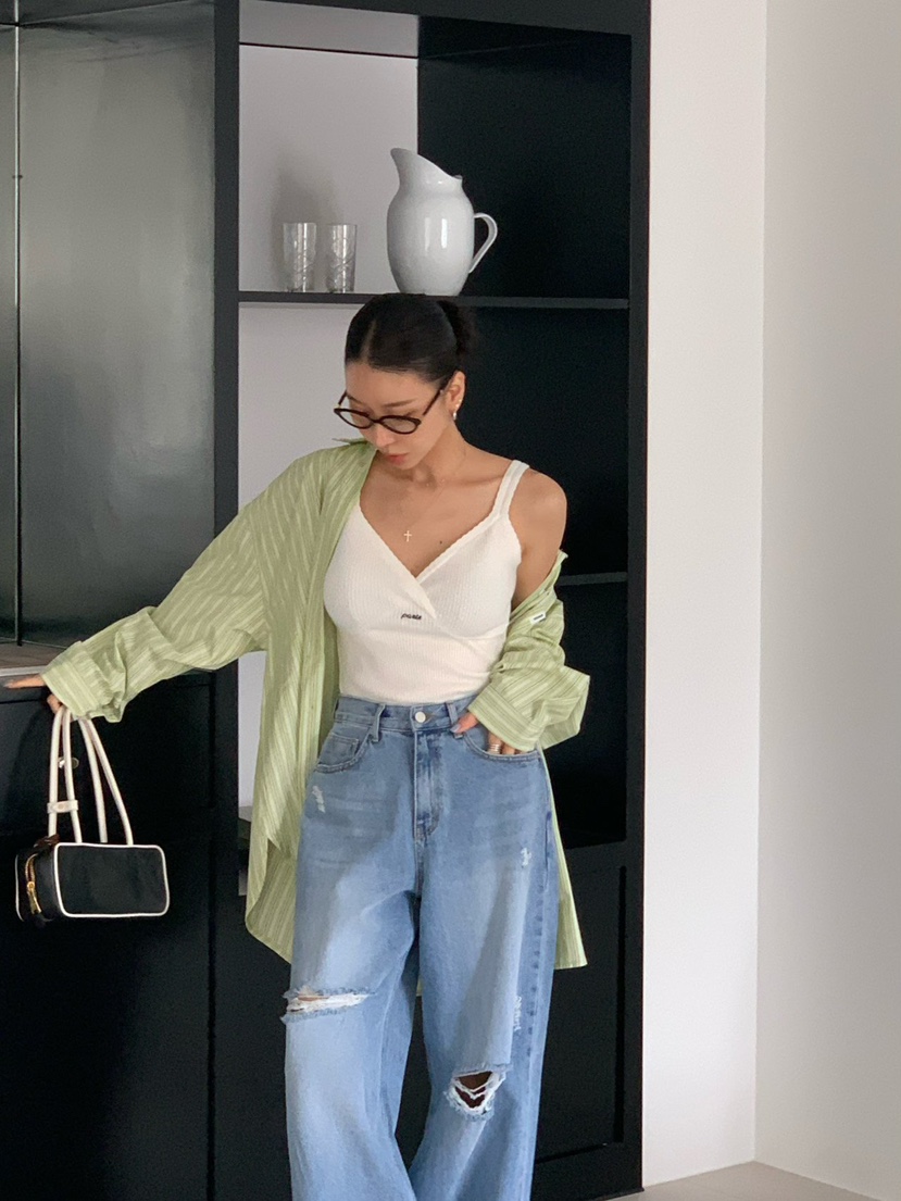 REVE CITE-L韓國直郵實拍女士新品熱賣人氣休閑吊帶背心REVE CITE-L吊帶/背心