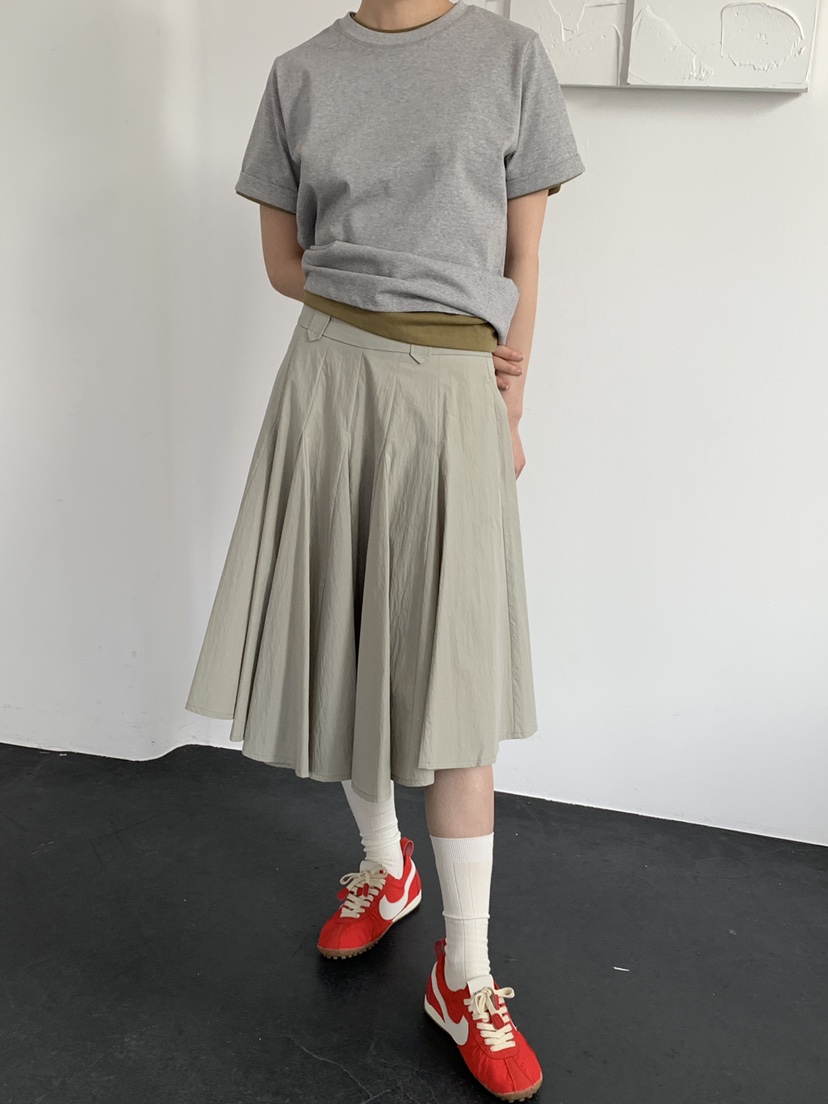 OURS韓國直郵女裝新款人氣26春夏推薦職業休閑半身裙中短裙OURS半身裙/中短裙