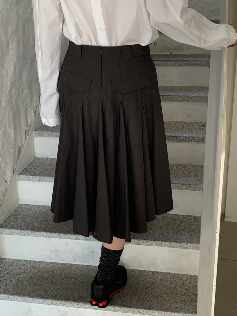 OURS韓國直郵女裝新款人氣26春夏推薦職業休閑半身裙中短裙OURS半身裙/中短裙