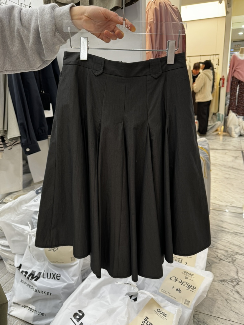 OURS韓國直郵女裝新款人氣26春夏推薦職業休閑半身裙中短裙OURS半身裙/中短裙圖色1