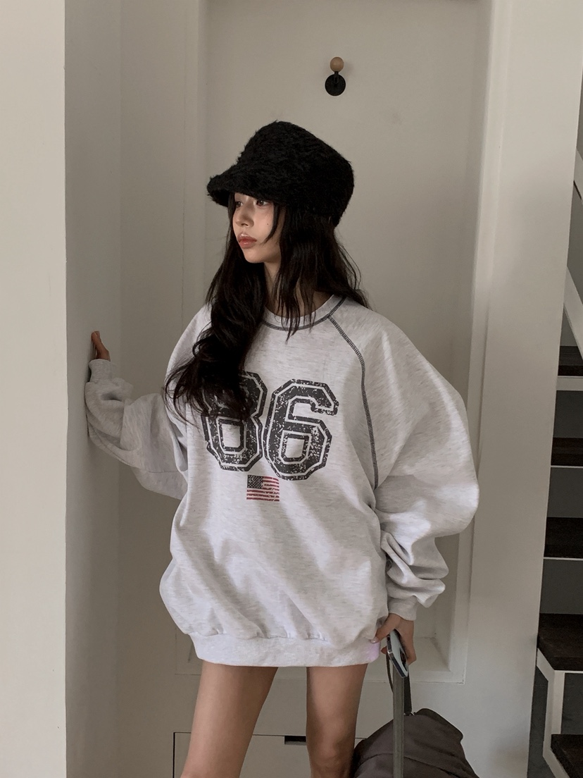 OURWAVE/OUR ROOM韓國直郵實拍女裝新款推薦休閑26春夏衛衣Our Wave/Our Room衛衣