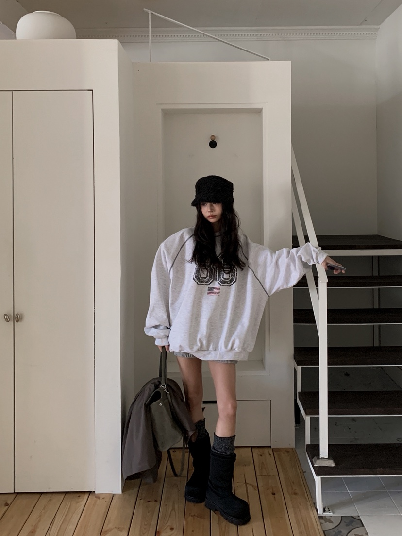 OURWAVE/OUR ROOM韓國直郵實拍女裝新款推薦休閑26春夏衛衣Our Wave/Our Room衛衣