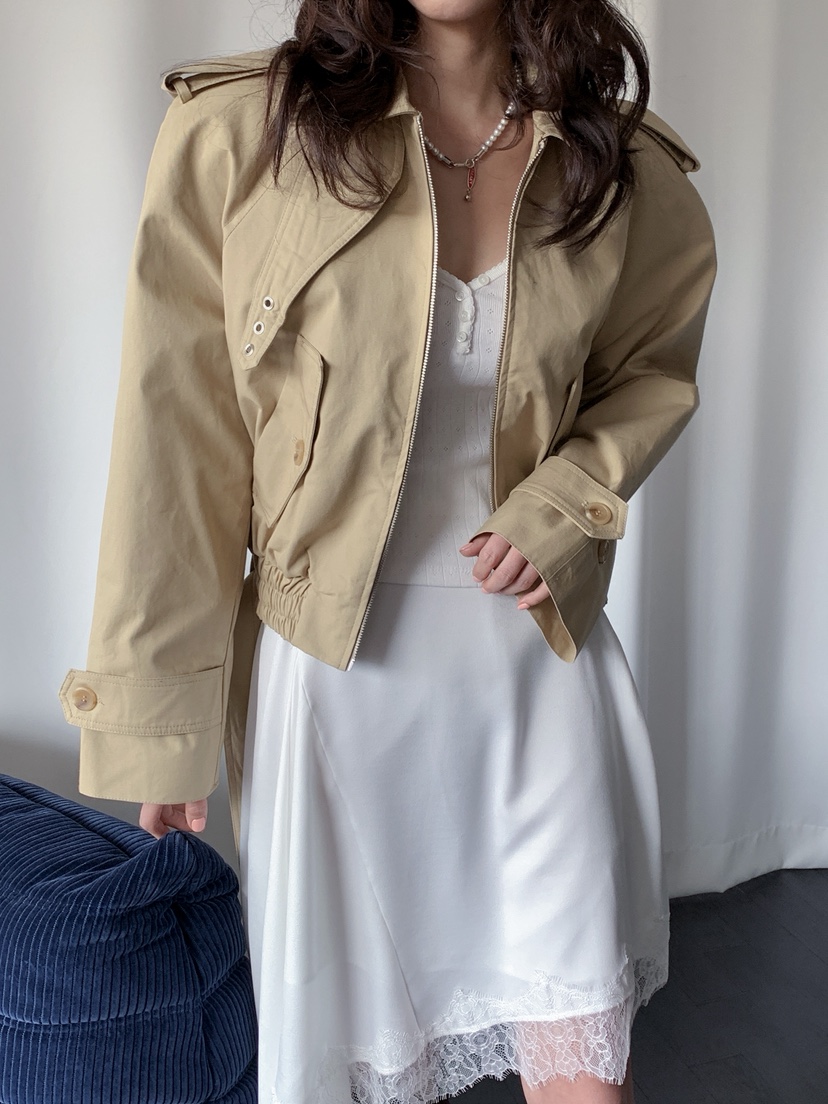 VERANDA韓國東大門直郵女士新款推薦休閑時尚熱賣夾克含腰帶VERANDA夾克