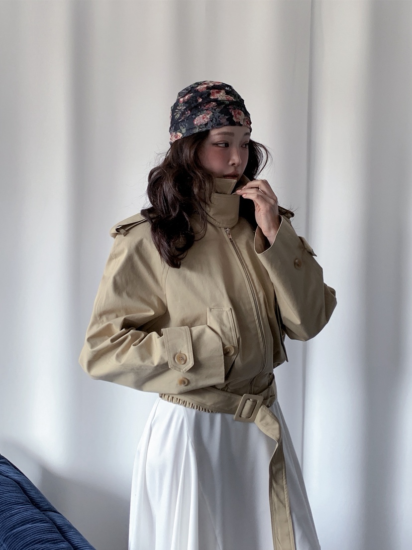 VERANDA韓國東大門直郵女士新款推薦休閑時尚熱賣夾克含腰帶VERANDA夾克