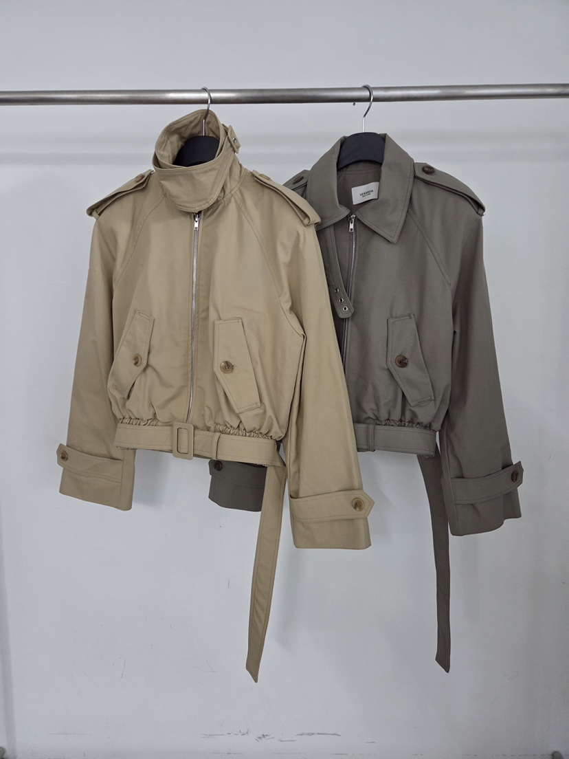 VERANDA韓國東大門直郵女士新款推薦休閑時尚熱賣夾克含腰帶VERANDA夾克