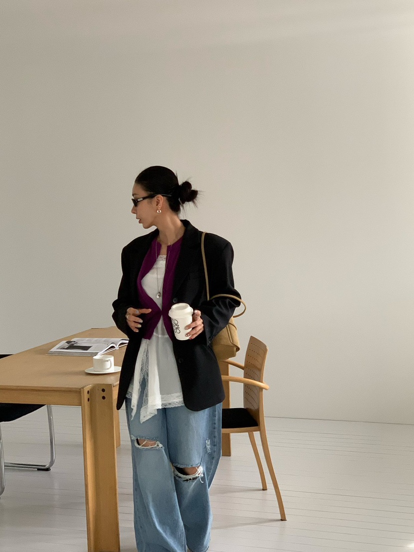 REVE CITE-L韓國東大門直郵女士新品時尚熱賣吊帶背心蕾絲REVE CITE-L吊帶/背心