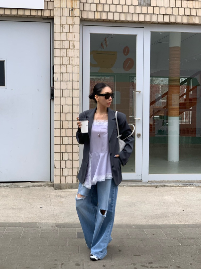 REVE CITE-L韓國東大門直郵女士新品時尚熱賣吊帶背心蕾絲REVE CITE-L吊帶/背心