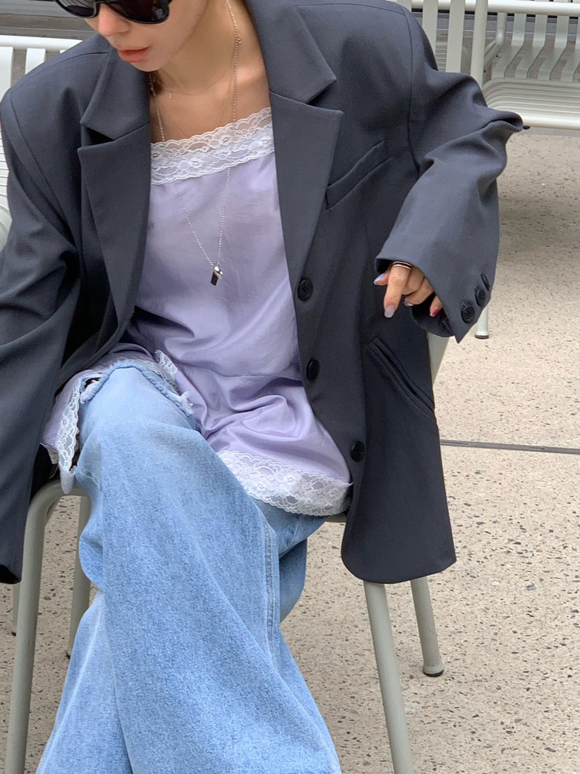 REVE CITE-L韓國東大門直郵女士新品時尚熱賣吊帶背心蕾絲REVE CITE-L吊帶/背心