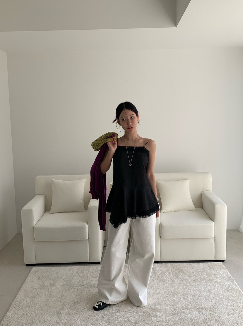 REVE CITE-L韓國東大門直郵女士新品時尚熱賣吊帶背心蕾絲REVE CITE-L吊帶/背心