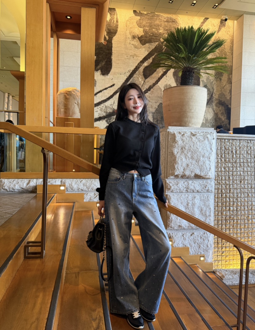 LAVIEU韓國代購女士新品時尚熱賣推薦休閑人氣針織衫開衫LAVIEU針織衫