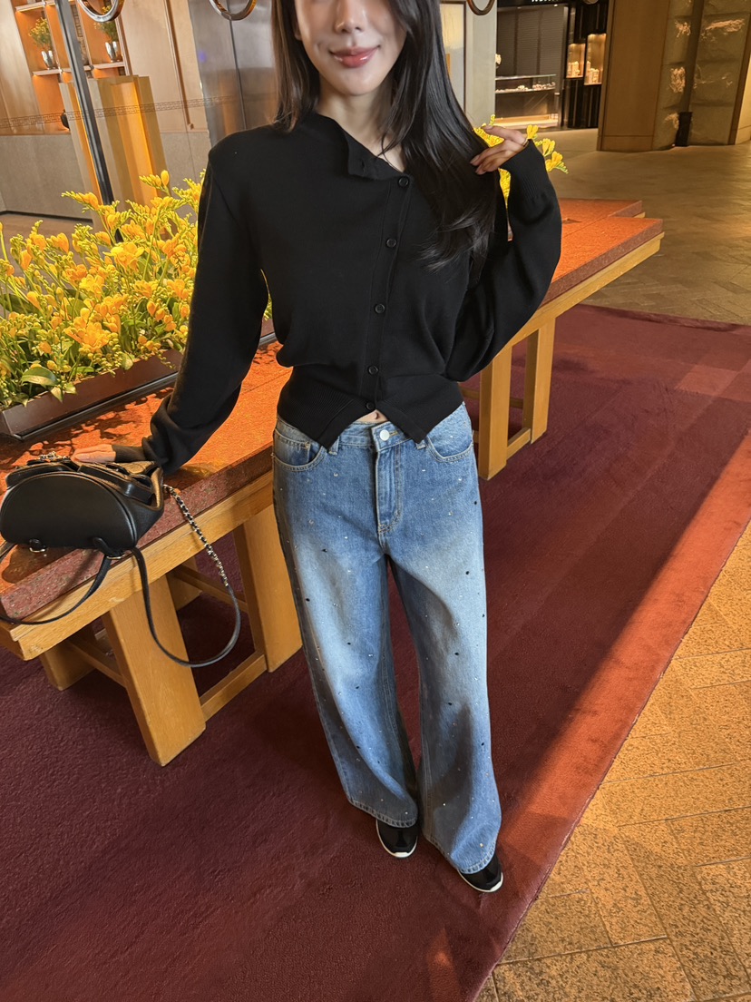 LAVIEU韓國代購女士新品時尚熱賣推薦休閑人氣針織衫開衫LAVIEU針織衫