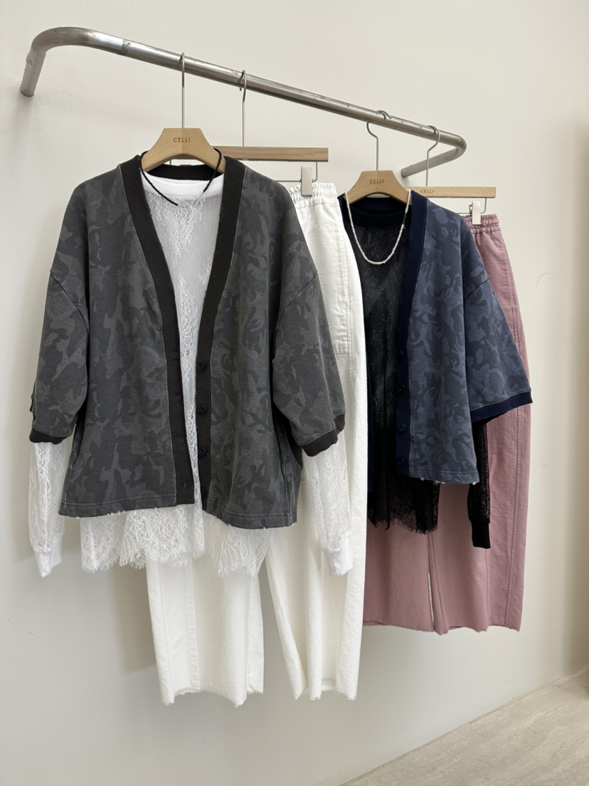 CELLI韓國東大門代購女裝新款休閑26春夏職業長袖T恤蕾絲CELLI長袖T恤