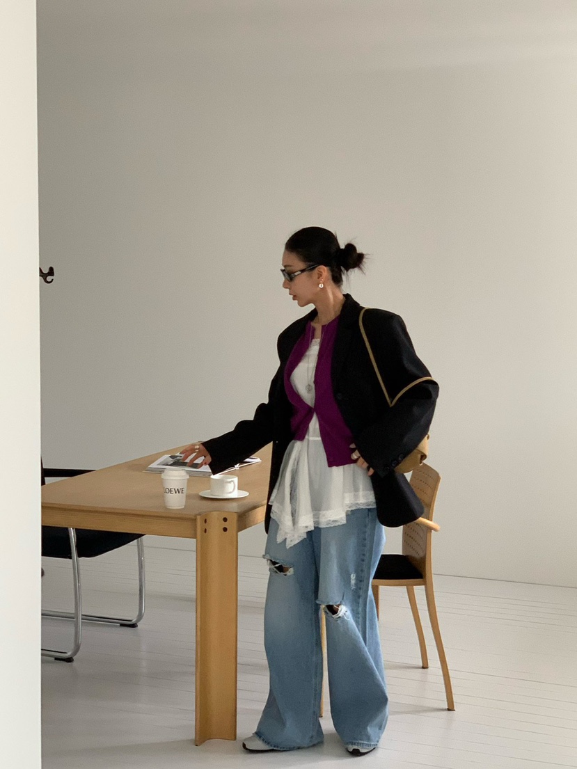 REVE CITE-L韓國東大門代購女裝新款時尚26春夏熱賣夾克REVE CITE-L夾克