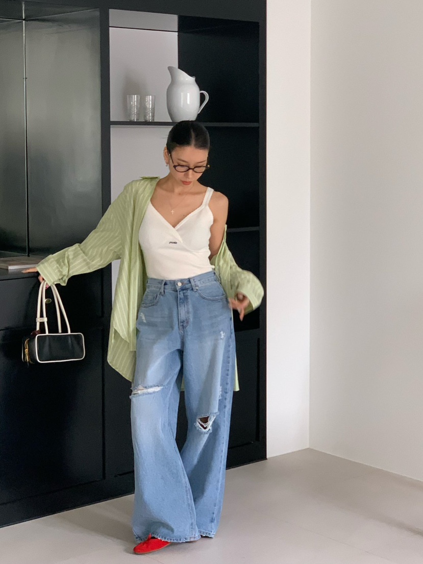 REVE CITE-L韓國直郵女裝新品熱賣休閑時尚職業襯衫蕾絲衫REVE CITE-L襯衫/蕾絲衫