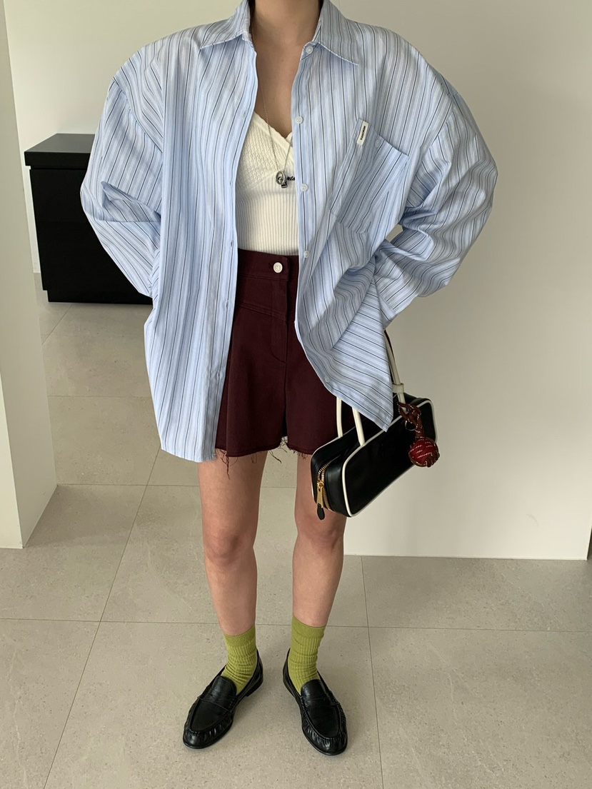 REVE CITE-L韓國直郵女裝新品熱賣休閑時尚職業襯衫蕾絲衫REVE CITE-L襯衫/蕾絲衫圖色1