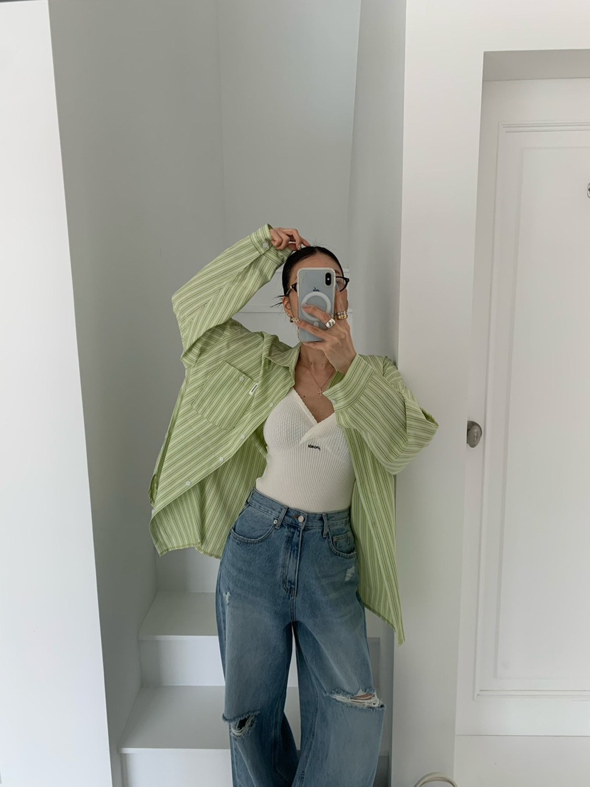 REVE CITE-L韓國直郵女裝新品熱賣休閑時尚職業襯衫蕾絲衫REVE CITE-L襯衫/蕾絲衫圖色2