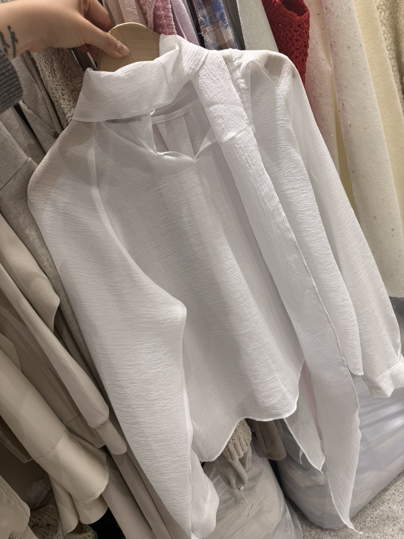 LAVIEU韓國代購女裝新品休閑職業時尚襯衫蕾絲衫雪紡圍巾LAVIEU襯衫/蕾絲衫圖色1